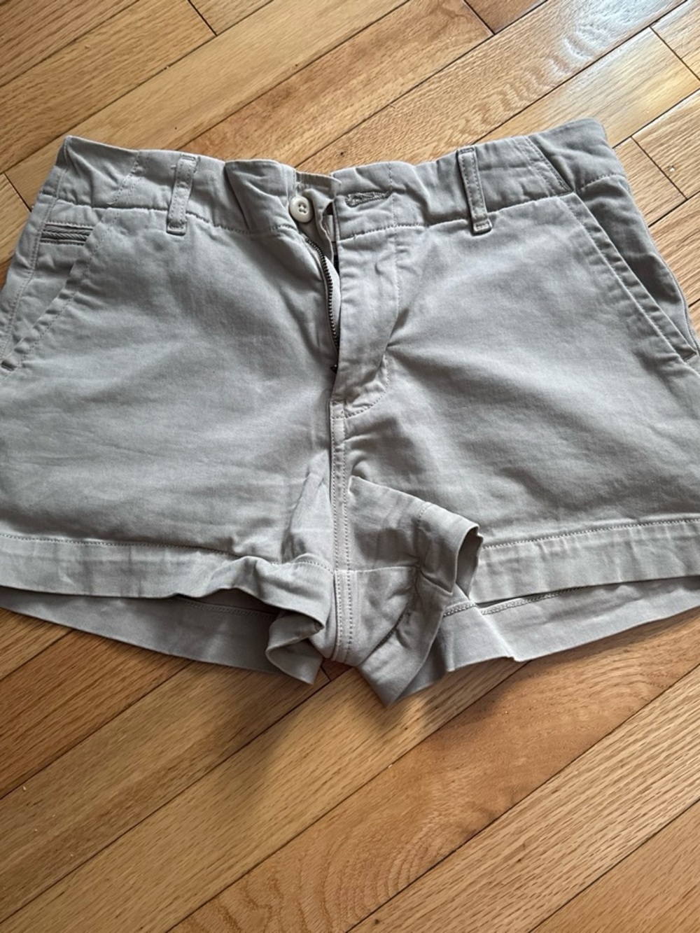 American Eagle Outfitters Tan High-Waist Casual Shorts